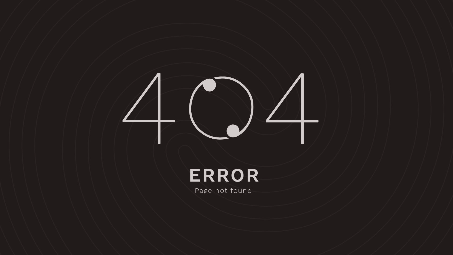 404 Error
